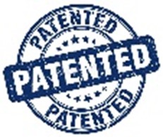 Patent Stamp in blue